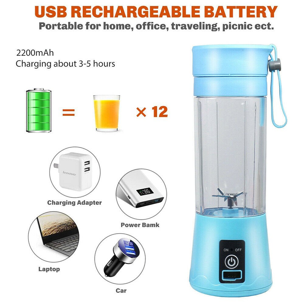  Rechargeable Electric Juicer Bottle 